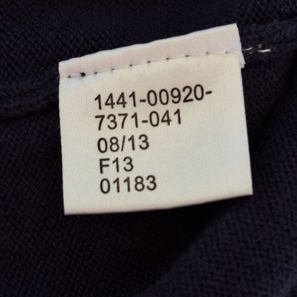 Jos A Bank Signature Collection Pima Cotton Sweater Blue 1/4 Zip Men's size XL - Picture 15 of 15